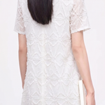 Chic Jacquard Shoulder Detail Dress - liwisi