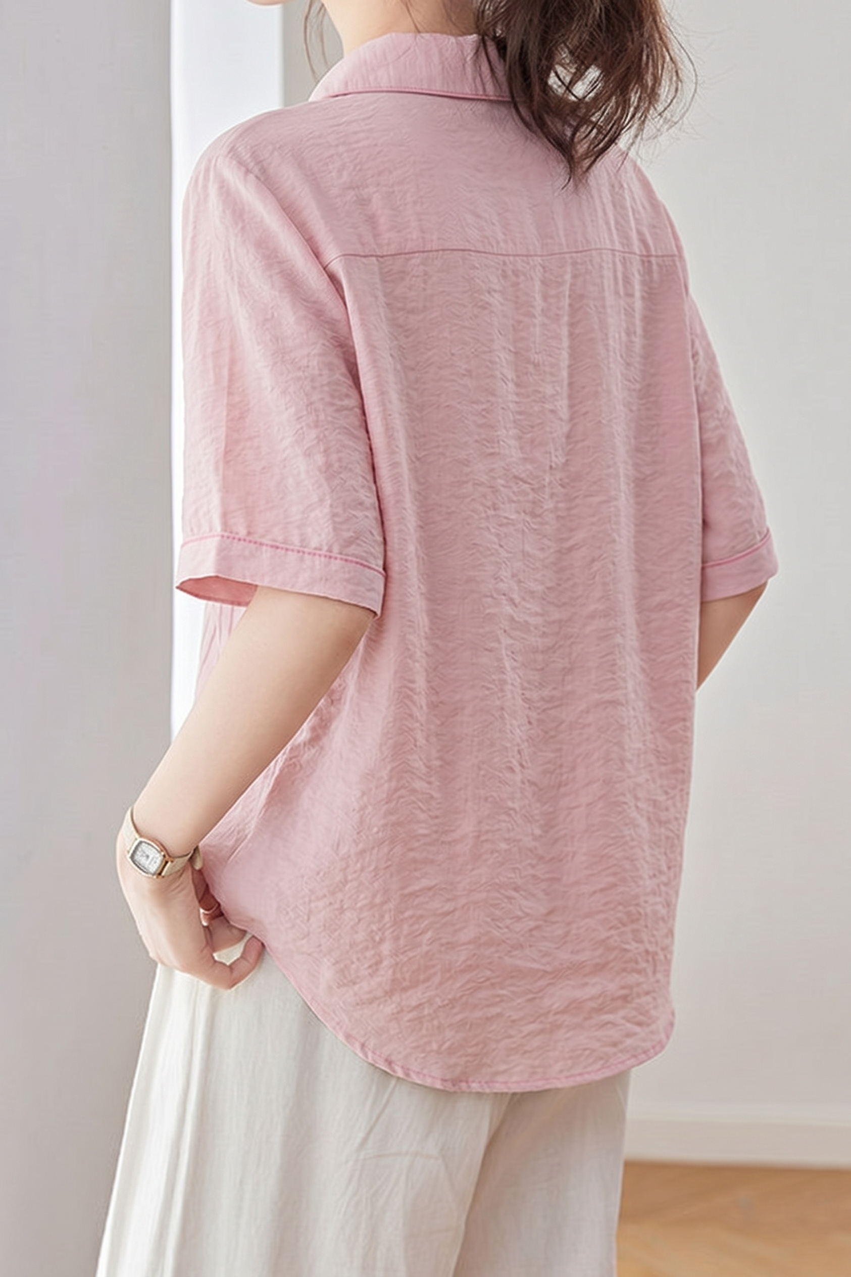 Casual Striped Patchwork Shirt - liwisi