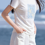 Casual Printed Short Sleeve T-Shirt - liwisi