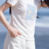 Casual Printed Short Sleeve T-Shirt - liwisi