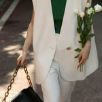 French Relaxed Business Vest Blazer - liwisi