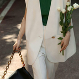French Relaxed Business Vest Blazer - liwisi