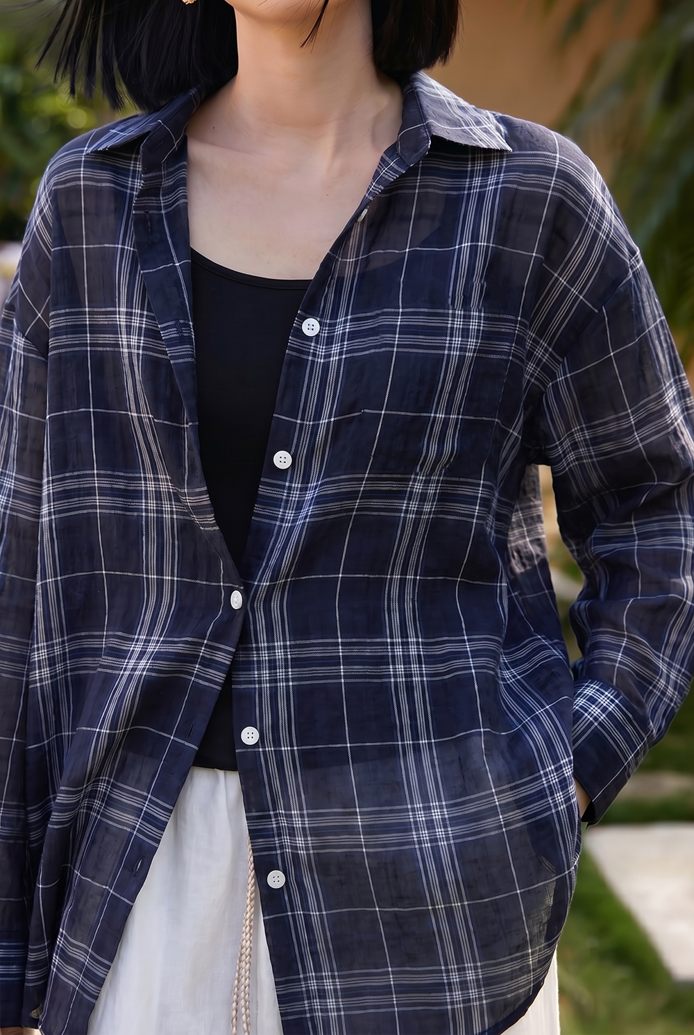 Casual Commuter Plaid Shirt - liwisi