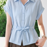Casual Commuter Tie Waist Shirt - liwisi