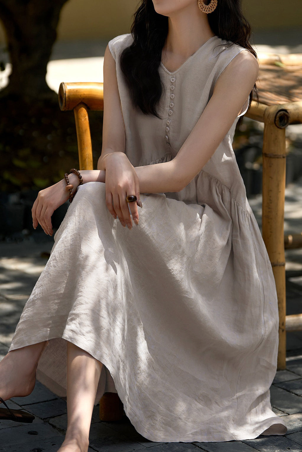 Elegant Commuter Tie-Dye Dress - liwisi