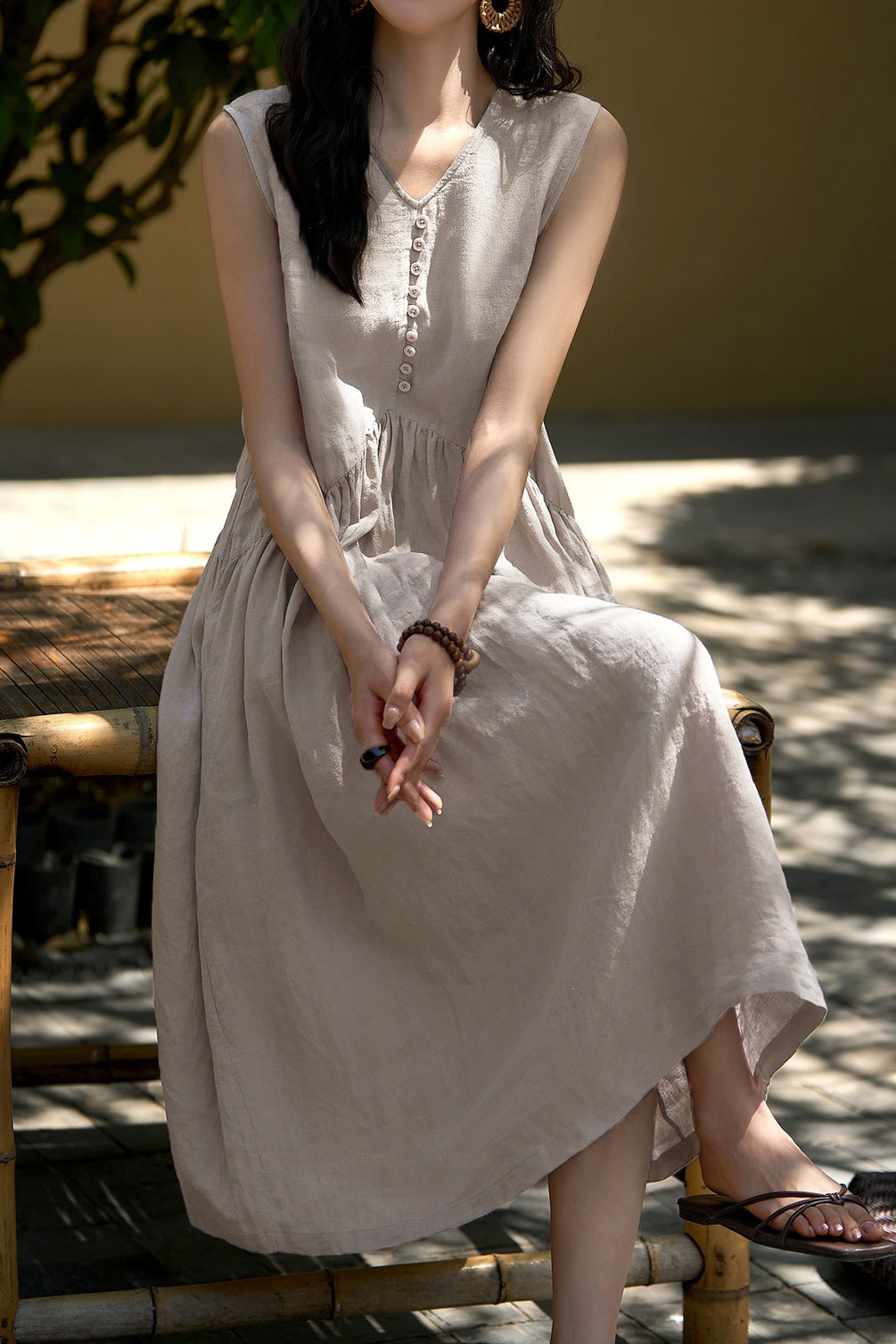 Elegant Commuter Tie-Dye Dress - liwisi