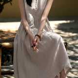 Elegant Commuter Tie-Dye Dress - liwisi