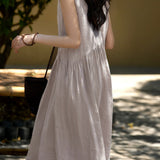 Elegant Commuter Tie-Dye Dress - liwisi
