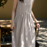 Elegant Commuter Tie-Dye Dress - liwisi