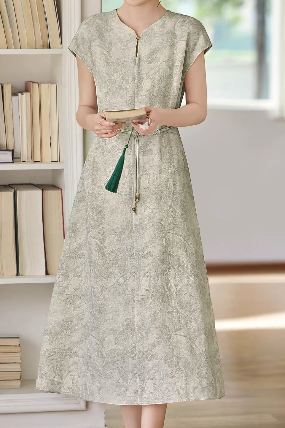Elegant Commuter Waist Tie Dress - liwisi