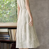 Elegant Commuter Waist Tie Dress - liwisi