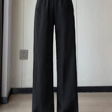 Casual Denim High Waist Straight Leg Pants - liwisi