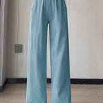 Casual Denim High Waist Straight Leg Pants - liwisi