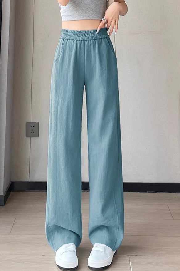 Casual Denim High Waist Straight Leg Pants - liwisi