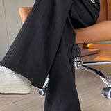 Casual Denim High Waist Straight Leg Pants - liwisi