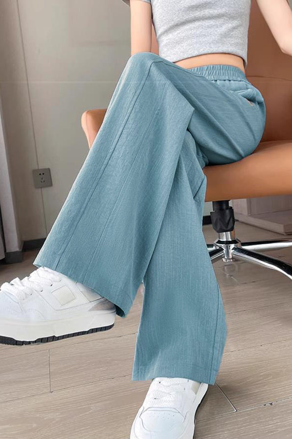 Casual Denim High Waist Straight Leg Pants - liwisi