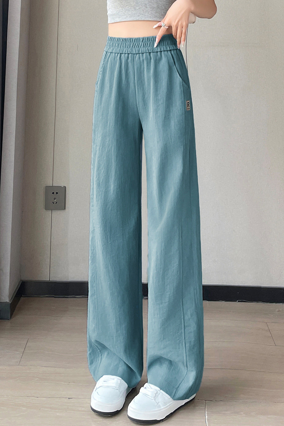 Casual Denim High Waist Straight Leg Pants - liwisi