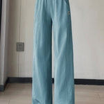 Casual Denim High Waist Straight Leg Pants - liwisi