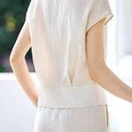Light Commuter Ruched Waist Shirt - liwisi