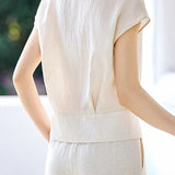 Light Commuter Ruched Waist Shirt - liwisi