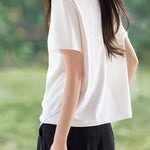 Casual Twist Fake Two-Piece T-Shirt - liwisi
