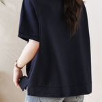 Casual Striped Fake Two-Piece T-Shirt - liwisi