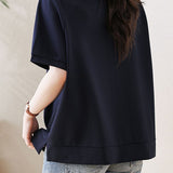 Casual Striped Fake Two-Piece T-Shirt - liwisi