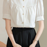 Elegant Commuter French Square Neck Shirt - liwisi