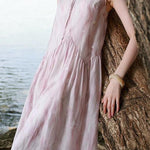 Elegant Sleeveless Floral Tank Dress - liwisi