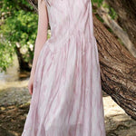 Elegant Sleeveless Floral Tank Dress - liwisi