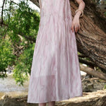 Elegant Sleeveless Floral Tank Dress - liwisi
