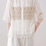 Elegant Commuter Round Neck Embroidered Shirt - liwisi