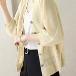 Elegant Commuter V-Neck Batwing Sleeve Knit Sweater - liwisi