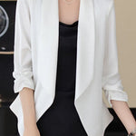 Elegant Lapel Seven-Point Sleeve Blazer - liwisi