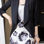 Elegant Lapel Seven-Point Sleeve Blazer - liwisi