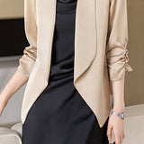 Elegant Lapel Seven-Point Sleeve Blazer - liwisi