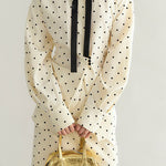 French Polka Dot Floral Ribbon Set - liwisi