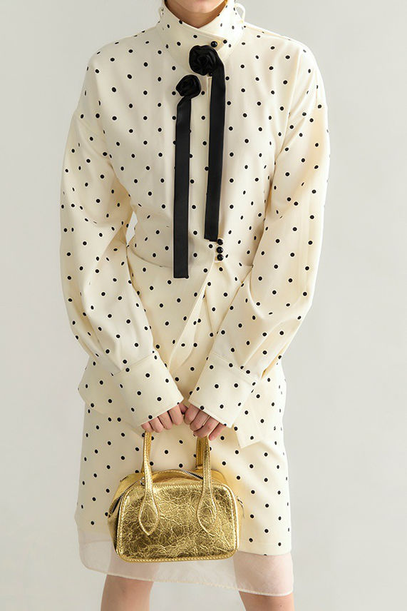 French Polka Dot Floral Ribbon Set - liwisi