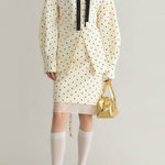 French Polka Dot Floral Ribbon Set - liwisi