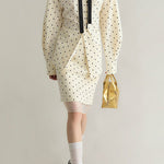 French Polka Dot Floral Ribbon Set - liwisi