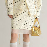 French Polka Dot Floral Ribbon Set - liwisi