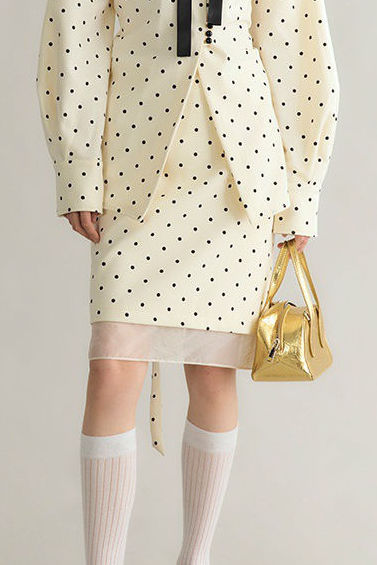 French Polka Dot Floral Ribbon Set - liwisi