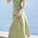 Elegant French V-Neck Dress - liwisi