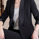 Minimalist Commuter Lapel Suit Set - liwisi