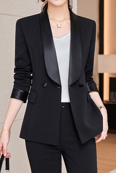Minimalist Commuter Lapel Suit Set - liwisi