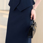 Elegant Lapel Button Front Suit Set - liwisi