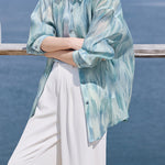 Casual Vacation Blush Print Shirt - liwisi