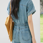 Casual Commuter Straight Denim Jumpshort - liwisi
