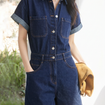 Casual Commuter Straight Denim Jumpshort - liwisi