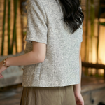 Elegant Commuter Tweed Round Neck Coat - liwisi